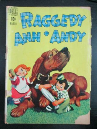 Raggedy Ann And Andy 22,  1948 Dell,  - G,  Walt Kelly,  Rare Issue,  Dog Cvr