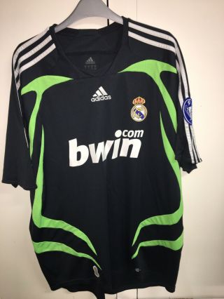 Rare & Vintage Adidas Real Madrid Champions League Grey Away Shirt.  Xl Adult