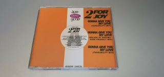 2 For Joy - Gonna Give You My Love 1992 Cd Single Old Skool House Very Rare