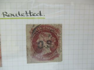South Australia Stamps: Overprint Os - Rare (i319)