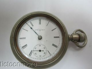 Antique Elgin Grade 103 Swing - Out18s Screw - Set Pocket Watch 1887 Moseley Reg