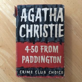Agatha Christie 4.  50 From Paddington Vintage Hardcover 1957 Uk Crime Club Rare