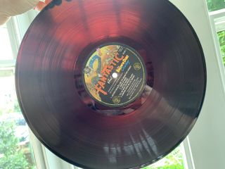 Elton John Captain Fantastic Brown Dirt Cowboy Uk 1975 Red Vinyl Lp Rare Vg,  /vg,