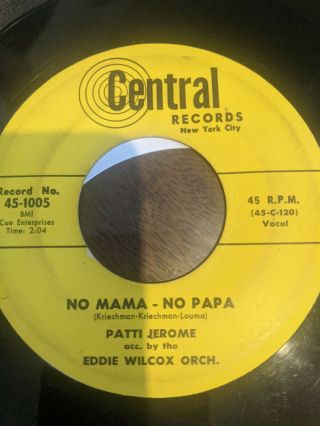 Patti Jerome - - No Mama No Papa / Trav 