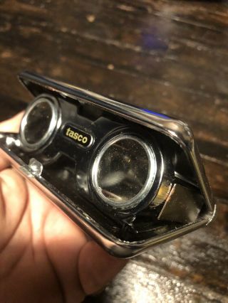 Vintage Tasco Folding Opera Glasses Coated Lens Japan.  Great Old Work.  Rare