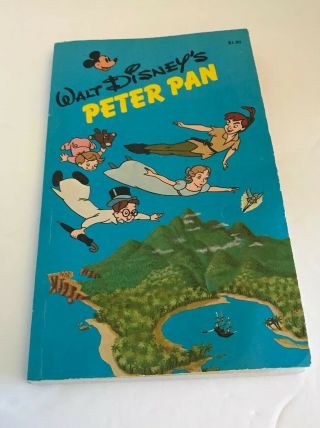 Walt Disney’s Peter Pan Chapter Book 1976 A Pyramid Book Vintage