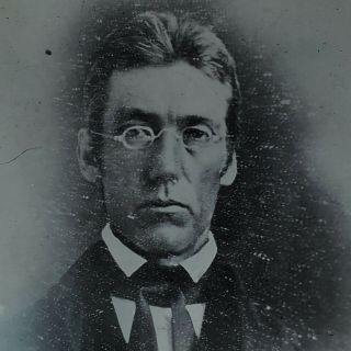Rare Photo Negative Pioneer Rev Daniel Lee Of Oregon Pacific Northwest