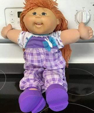 Vintage Redhead Cabbage Patch Girl Red Hair Blue Eyes Very Rare