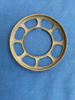 Antique Brass Oil Lamp Burner Shade Ring Holder Fitter