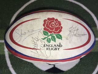 Rare Signed England Rugby Union Ball England Players