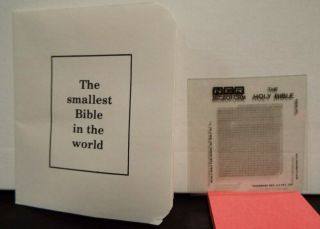 1964 Rare Entire Bible On Microform (microfiche) By National Cash Registry - Moon