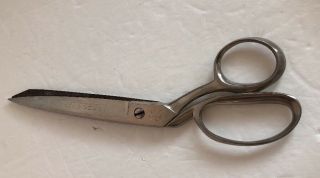 Wiss Inlaid Scissors Steel Forced No 128 Made In Usa Chrome Crafts Sew