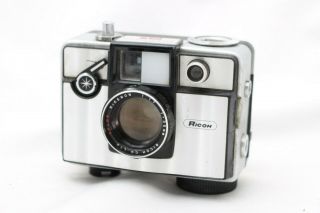 Rare Ricoh Auto Half Sl Film Camera W/1:1.  7 Lens For Repair R013a