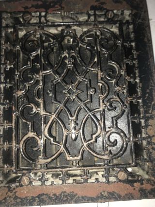 Antique Cast Iron Heat Grate Register Vent