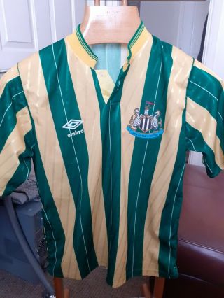 Rare Old Newcastle United Away 1980s Football Shirt Size Adults Small