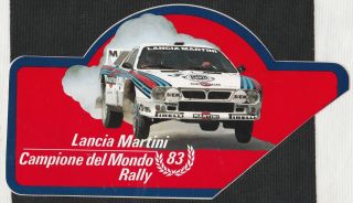 Martini Lancia 037 Rally Champions 1983 Period Sticker Autocollant Rare