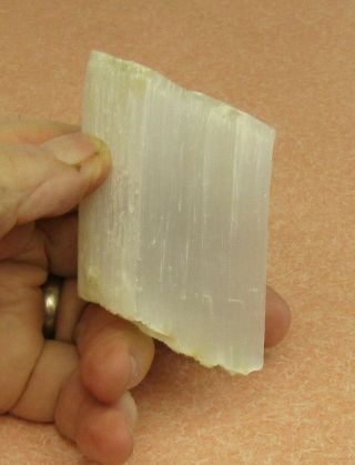 Mineral Specimen Of Crystalline Gypsum (satin Spar) From,  Wyoming