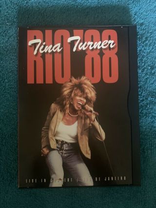 Tina Turner Live In Concert Dvd Rio 88 De Janeiro Snap Case Rare Oop Us Music