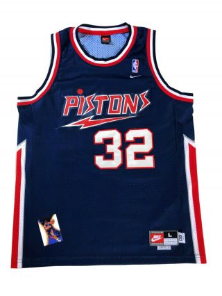 Nike Swingman Rare Richard " Rip " Hamilton Detroit Pistons Jersey Size L