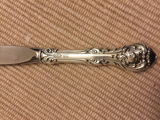 GORHAM KING EDWARD STERLING SILVER French Hollow Knife 8 7/8 