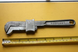 Rare Vintage Unusual Adjustable Spanner Wrench Markant Chrom Vanadin