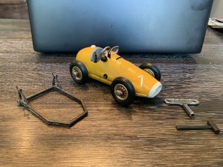 Vintage Schuco 1070 Grand Prix Racer Rare Yellow/made In U.  S.  Zone Germany