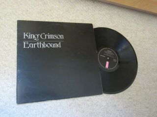 King Crimson " Earthbound " Rare Uk Vinyl Lp - Island Records Help 6 (black Labels