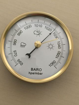 90mm Barometer Gold Insert Special Price $17
