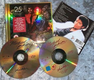 Michael Jackson Thriller 25th Anniversary Edition Rare Cd,  Dvd In Zombie Hardback