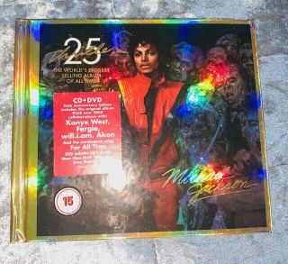 Michael Jackson Thriller 25th Anniversary Edition Rare CD,  DVD In Zombie Hardback 3