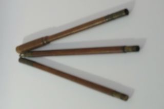 Antique Bgi Co.  Shot Gun Rifle 3 - Piece Wood/brass Cleaning Rod 1892 Pat