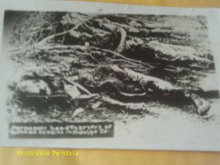 Rare 1916 Rppc Post Mortem Dead Bandits Mexican Border War Hidalgo Pharr Texas