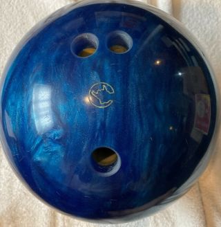 Columbia 300 White Dot Blue Pearl Bowling Ball 8lbs Vintage,  Rare 2