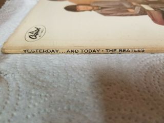 THE BEATLES Yesterday And Today LP CAPITOL T - 2553 rare orig mono JACKET ONLY 3