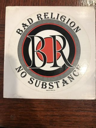 Bad Religion No Substance Limited Edition Cd Atlantic Prcd 8531 Rare Punk