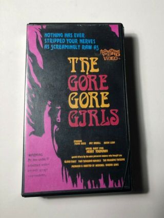 Gore Gore Girls Vhs Rare Horror Cult Oop Something Weird Hg Lewis Blood Feast