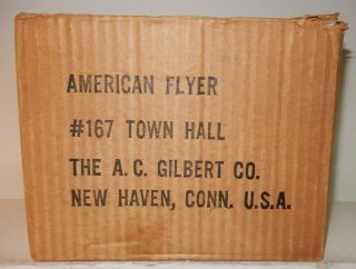 American Flyer Rare 167 Town Hall Box Only Make Offer Lionel