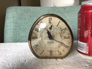 Vintage Rare Sierra Wind - Up Alarm Desk Clock.