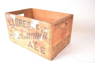 Rare ANTIQUE PORTSMOUTH BREWING CO.  ALE & BEER WOODEN CRATE BOX Hampshire 3