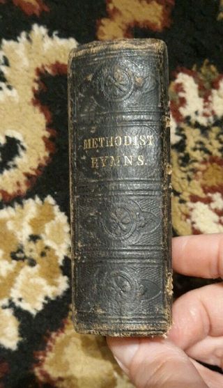 Antique Miniature Methodist Hymns Book Methodist/episcopal,  1849,  Latrobe,  Pa