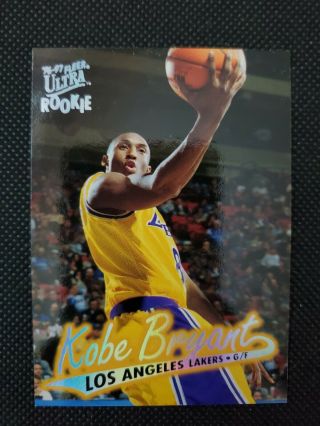 1996 - 97 Kobe Bryant Fleer Ultra Rookie True Rc Sp Card 52 Hof Rare Lakers