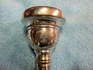 Vintage Rare Rudy Muck 22 Cushion Rim Trombone Mouthpiece,  Silver - Plated 2