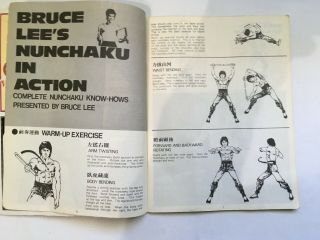 RARE 1983 BRUCE LEE ' S NUNCHAKU IN ACTION 74 pages of Bruce Lee Teachings 3