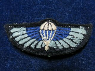 Rare Orig Ww2 Cloth Padded Jump Wing " Sas - Special Air Service " Paratrooper