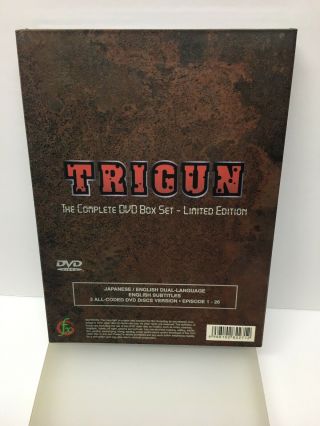 TRIGUN Complete Series DVD 1 - 26 LIMITED EDITION Box Set - rare out of print 2