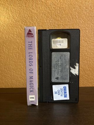 The Lords Of Magick Vhs RARE Prism Sword And Sorcery Meet Modern Day 80s Cali 2
