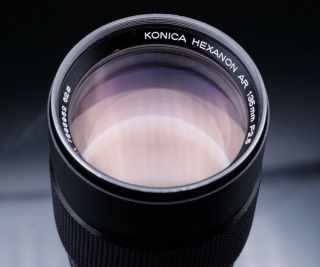 【mint,  Rare Konica Hexanon Ar 135mm F/2.  5 Mf Telephoto Prime Lens From Japan