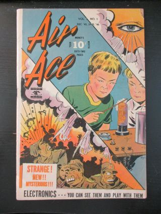 Air Ace Vol.  3,  No.  1,  1946,  Fn/vf,  7.  0,  Japanese Atomic Bomb Cover,  Rare Issue