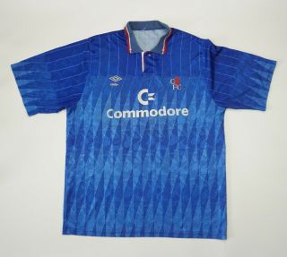 Vintage Rare Chelsea 1989 1990 1991 Home Football Soccer Shirt Jersey Umbro Kit