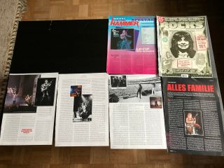 RANDY RHOADS OZZY OSBOURNE QUIET RIOT 28 great rare clippings/poster 80 ' s 3